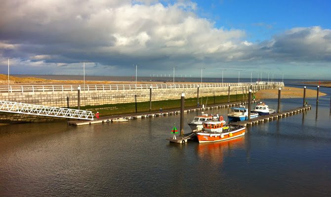Rhyl Harbour Before The Storm