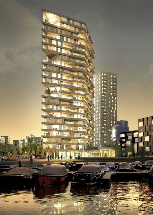 Tallest Wooden Building in the Netherlands to be Built in Amsterdam