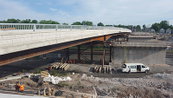 New Superstructure at Central Avenue Bridge Slides into Place