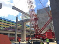 First Train Beam Installed at MiamiCentral