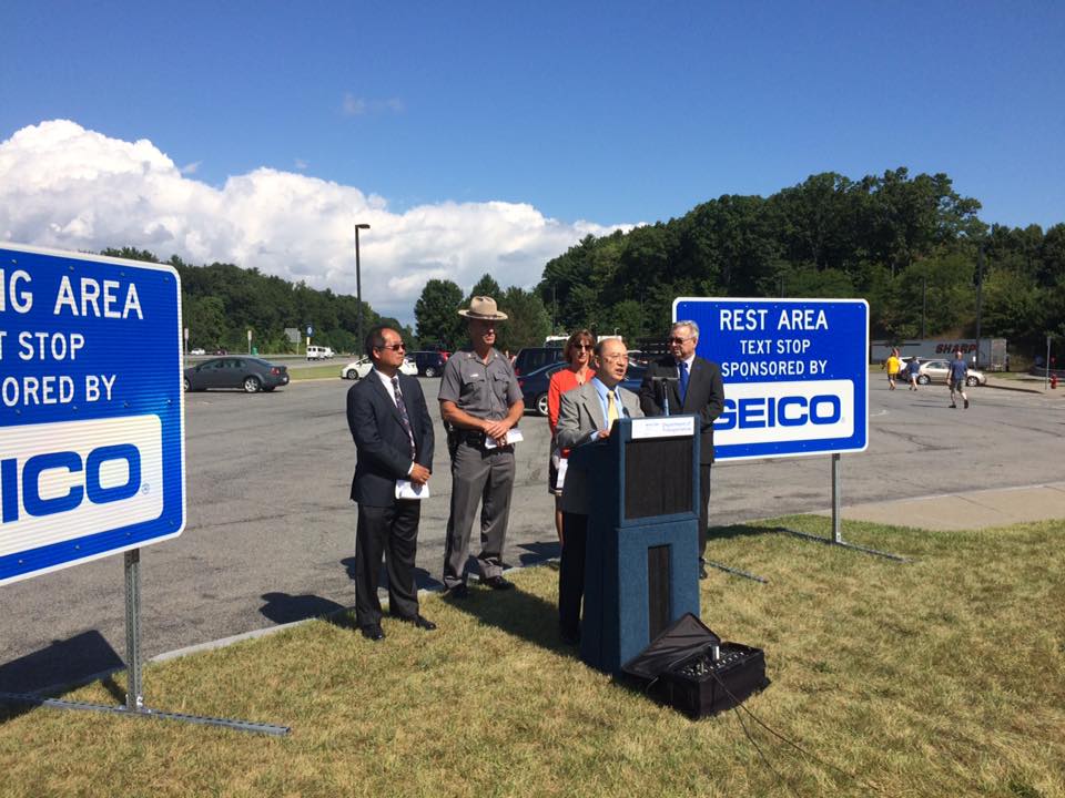State Transportation Department Announces Geico Sponsorship Of “Text Stops”