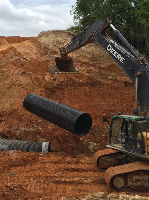 Engineered Solutions: Tricky Feedmill Site Requires Stormwater Conveyance System