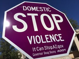 With a 'STOP' Sign and Message, Arizona Takes Aim at Domestic Violence