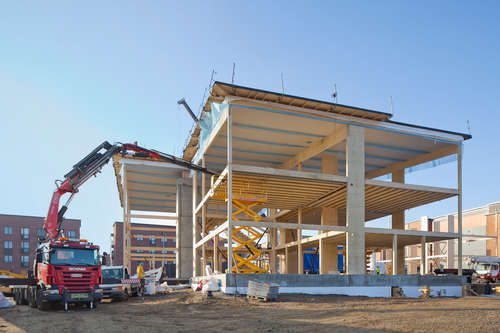 Fast Construction with Prefabricated Wood Elements ​
