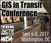 Abstract Submissions Invited for 10th National GIS in Transit Conference