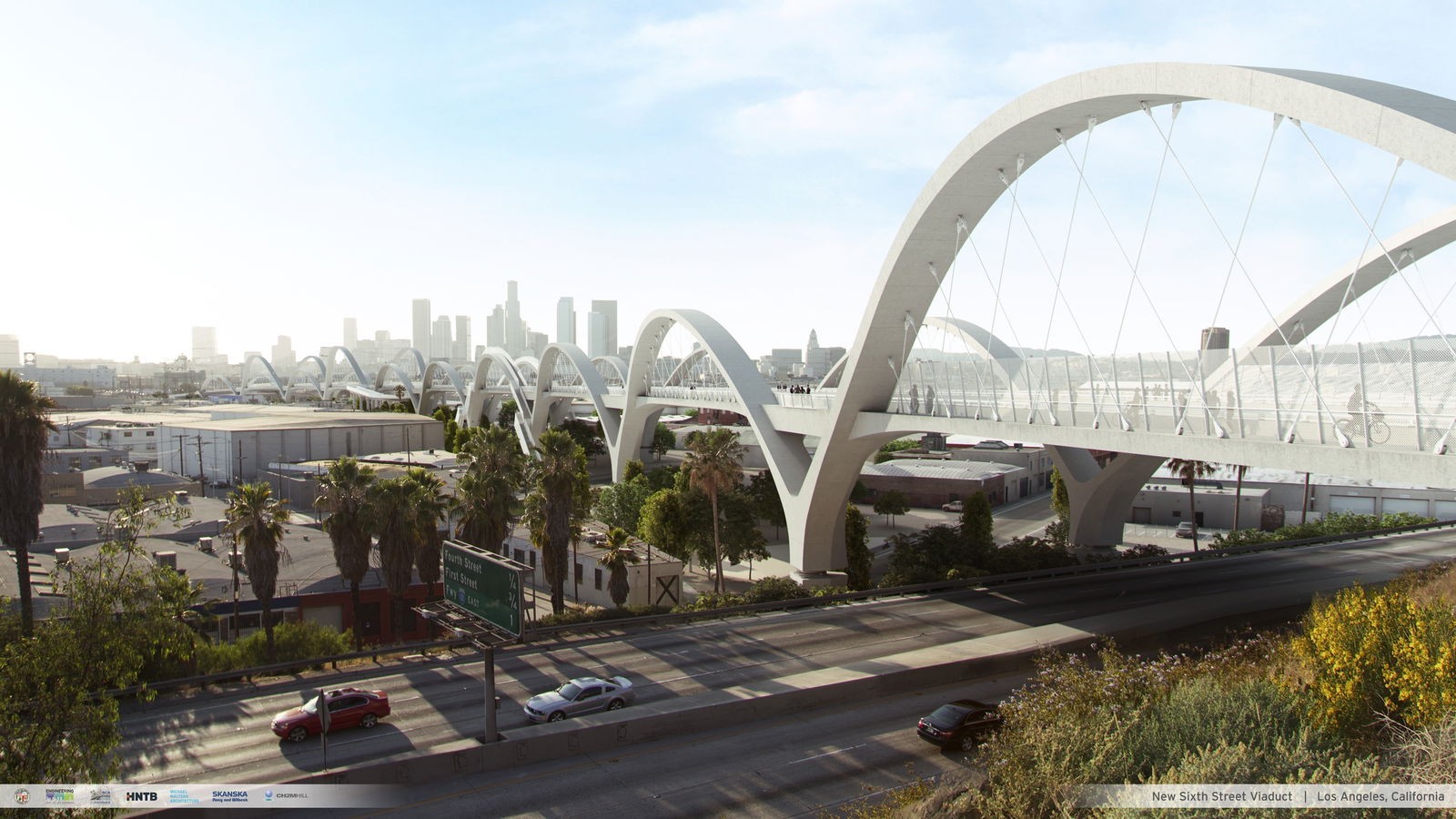 Skanska Builds New Sixth Street Viaduct in Los Angeles, USA, for USD 134 M, about SEK 1.2 billion