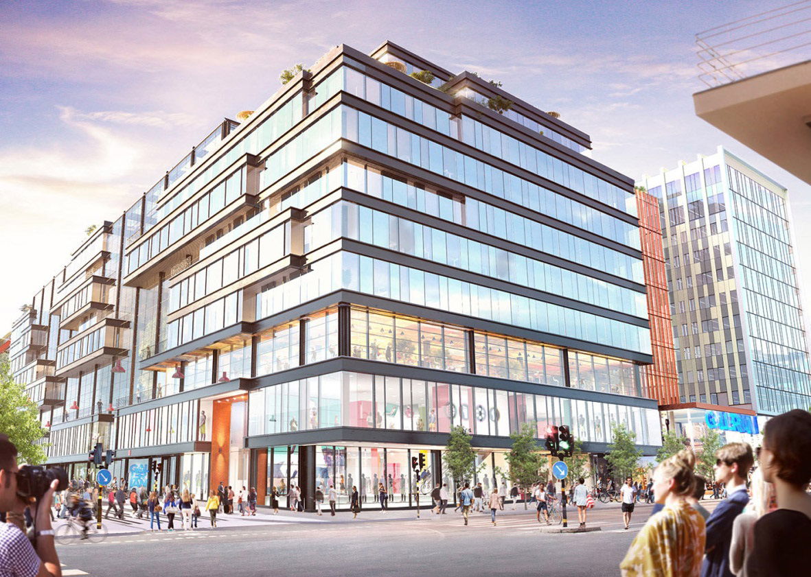 Skanska Constructs New Building for Offices and Retail in Stockholm, Sweden, for SEK 1.2 billion