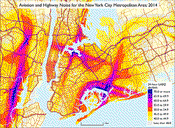 BTS Releases National Transportation Noise Map