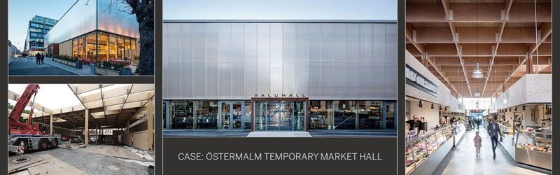 Temporary Wooden Market Hall Becomes Eye-Catching Landmark