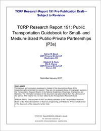 Public Transportation Guidebook for Small- and Medium-Sized Public-Private Partnerships