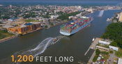 Video: Largest Ship Ever to Dock on East Coast Port