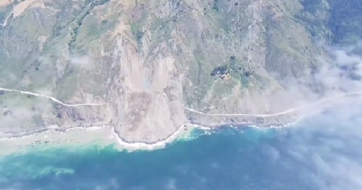 Video Shows Stretch of Iconic Calif. Highway Buried After Massive Landslide
