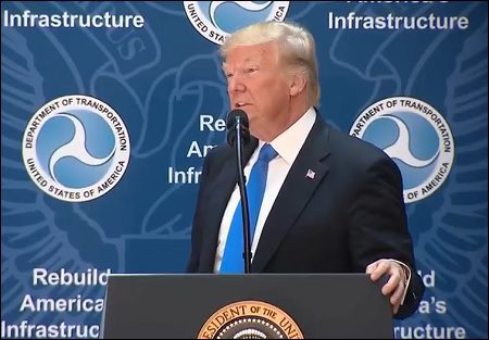 Trump’s Infrastructure Push Goes From White House to Ohio River to USDOT
