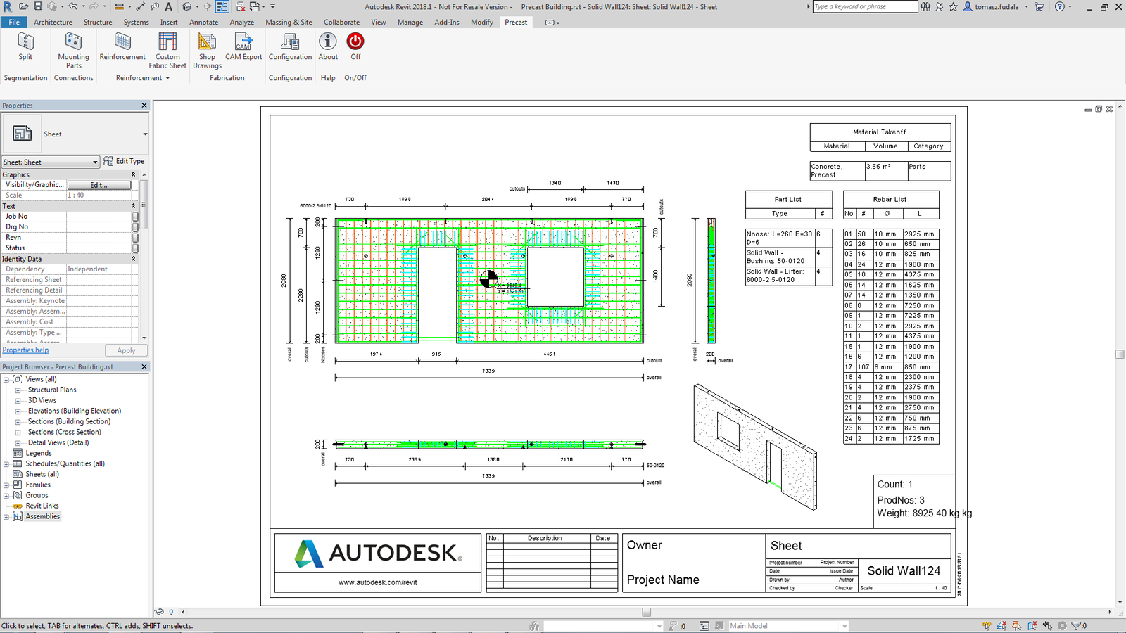 Announcing Autodesk Structural Precast Extension for Revit 2018