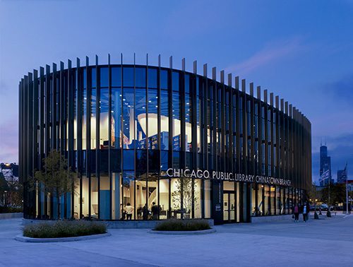 Chinatown Public Library in Chicago Wins Steel Design Award