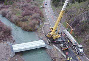 Special Post Tensioned Bridge Slabs Produced for Pine Basin Bridge Replacement