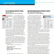 Letters from May/June 2017 Issue