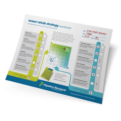 Pipeline Renewal Technologies Publishes Sewer Rehab Strategy Worksheet