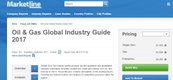 Global Oil & Gas Market Shrinks by 13.6% in 2016 as Low Crude Oil Prices Push Down Revenues, says MarketLine