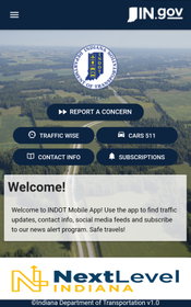 Indiana DOT Releases Mobile App for Traffic Information and News Updates