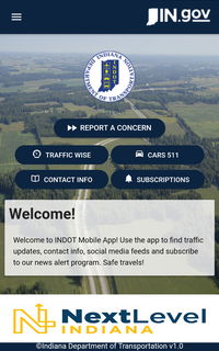 Indiana DOT Releases Mobile App for Traffic Information and News Updates