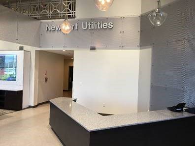 Newport Utilities Lobby Comes to Life with the Help of Studio Four Design