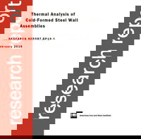 AISI Publishes New Report on Thermal Analysis of CFS Wall Assemblies