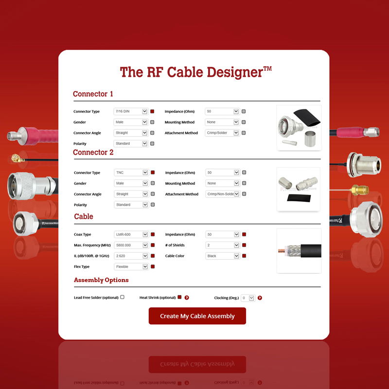 Fairview Microwave Introduces New Online RF Cable Designer Tool