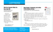 Letters from March/April 2018 Issue