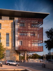 Perforated Anodized Aluminum Ideally Suited for Austin Central Library