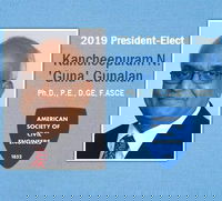 Gunalan Elected 2019 ASCE President-Elect