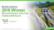 Bentley Systems Named  2018 Microsoft CityNext Partner of the Year