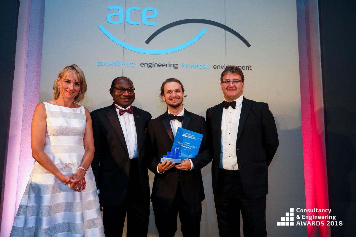 Stantec’s Rhys Coombs Crowned ‘Emerging Professional of the Year’ at the ACE 2018 Consultancy and Engineering Awards