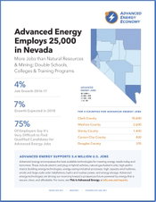 More Jobs in Nevada’s Advanced Energy Industry than in Mining, Nearly Two Times those in Education