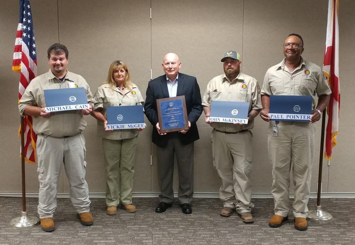 ALDOT Honors 4 Employees for Response to Wreck