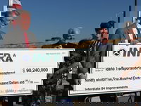 Governor C. L. "Butch" Otter and FHWA Deputy Administrator Brandye Hendrickson announce $90.2M grant to expand I-84 in Nampa