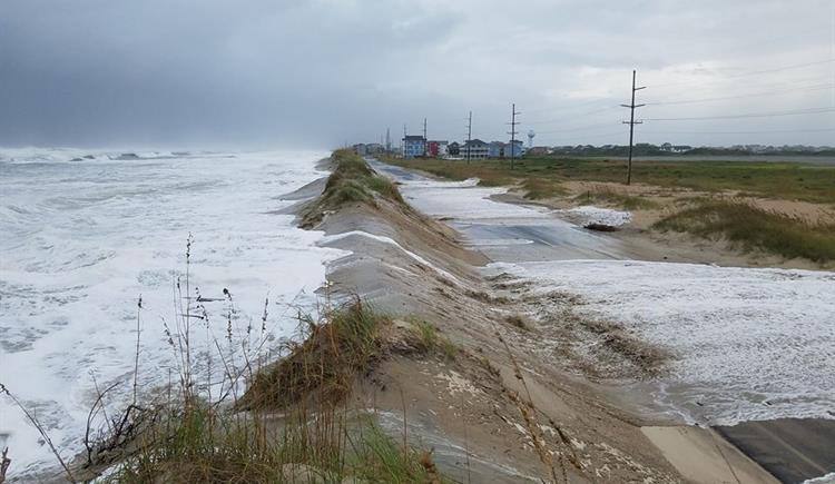 N.C. Highway 12 Closed on Hatteras Due to Ocean Overwash