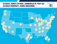 E2 Report Ranks America's Top 50 Cities for Clean Energy Jobs