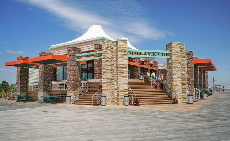 Boardwalk Café Building and East Games Area