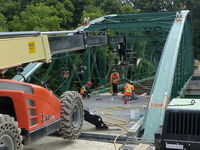 143-Year-Old Wrought Iron Bowstring Arch-Truss Bridge Gets New FiberSPAN FRP Composite Deck