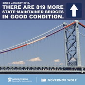 Wolf Administration Announces Improved Bridge Conditions, New Online Bridge Tool