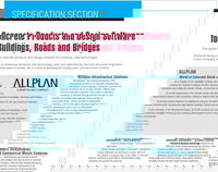 Specification Section: 2018 Concrete Products and Design Software for Buildings, Roads and Bridges