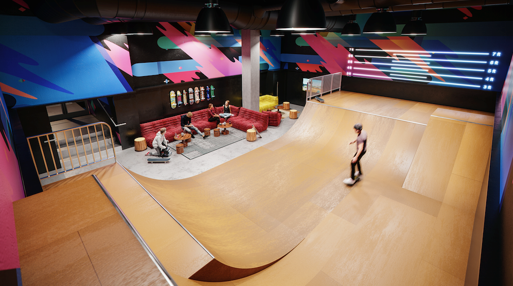 NYC's First Indoor Skate Park in a Residential Development Unveiled