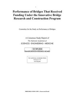 Performance of Bridges That Received Funding Under the Innovative Bridge Research and Construction Program
