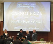 Penn Awards Indian Minister Top Prize in Energy Policy