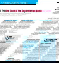 Specification Section: 2019 Erosion Control and Geosynthetics Guide