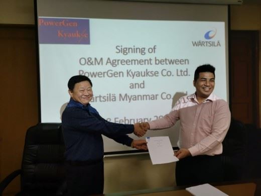 Wärtsilä Operation and Maintenance Agreement Will Help Kyaukse Power Plant to Meet its Supply Obligations to the National Grid in Myanmar