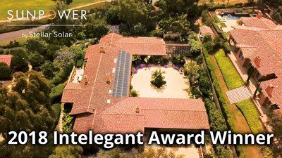 SunPower by Stellar Solar Wins SunPower 2018 "Intelegant Award for Excellence"