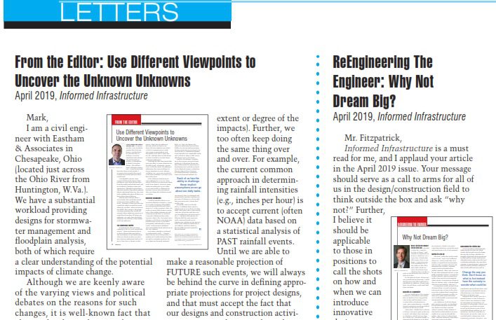 Letters from May 2019 Issue