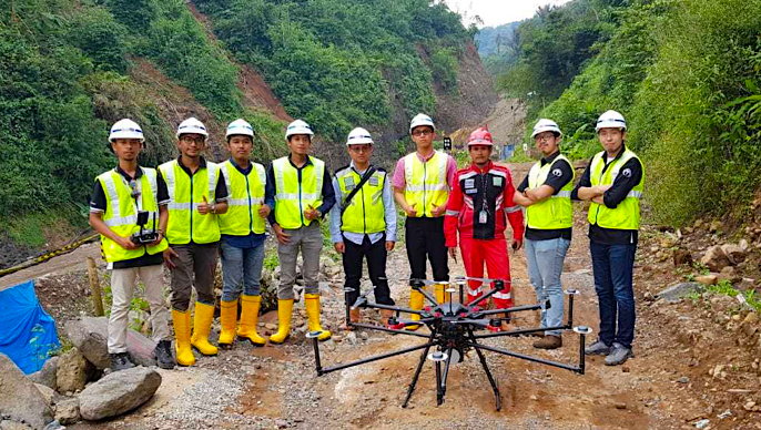 Terra Drone Indonesia Demonstrates Aerial LiDAR Survey Benefits to Construction Companies